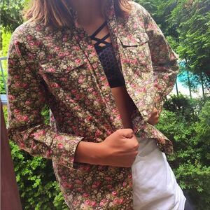 Jones New York Sport Floral button down